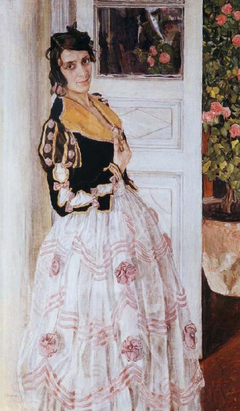 Alexander Yakovlevich GOLOVIN The Spanish woman at Balcony Norge oil painting art